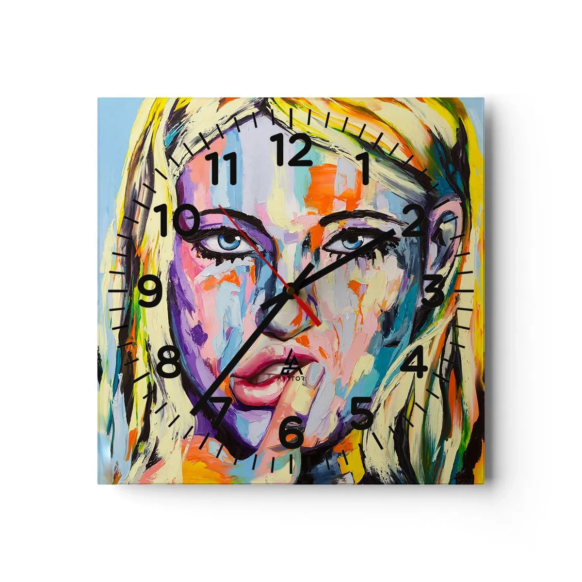 Horloge murale - Pendule murale - Regarde-la droit dans les yeux - 30x30 cm