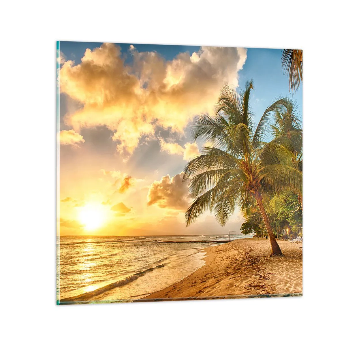 Impression sur verre - Image sur verre - Été éternel, toujours des vacances - 70x70 cm