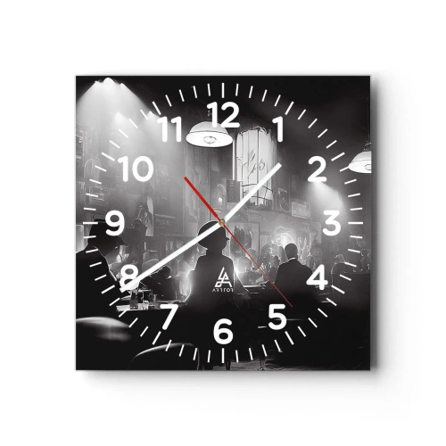 Horloge murale - Pendule murale - Dans une ambiance jazz - 30x30 cm