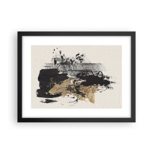 Affiche dans un cadre noir - Poster - Composer avec passion - 40x30 cm