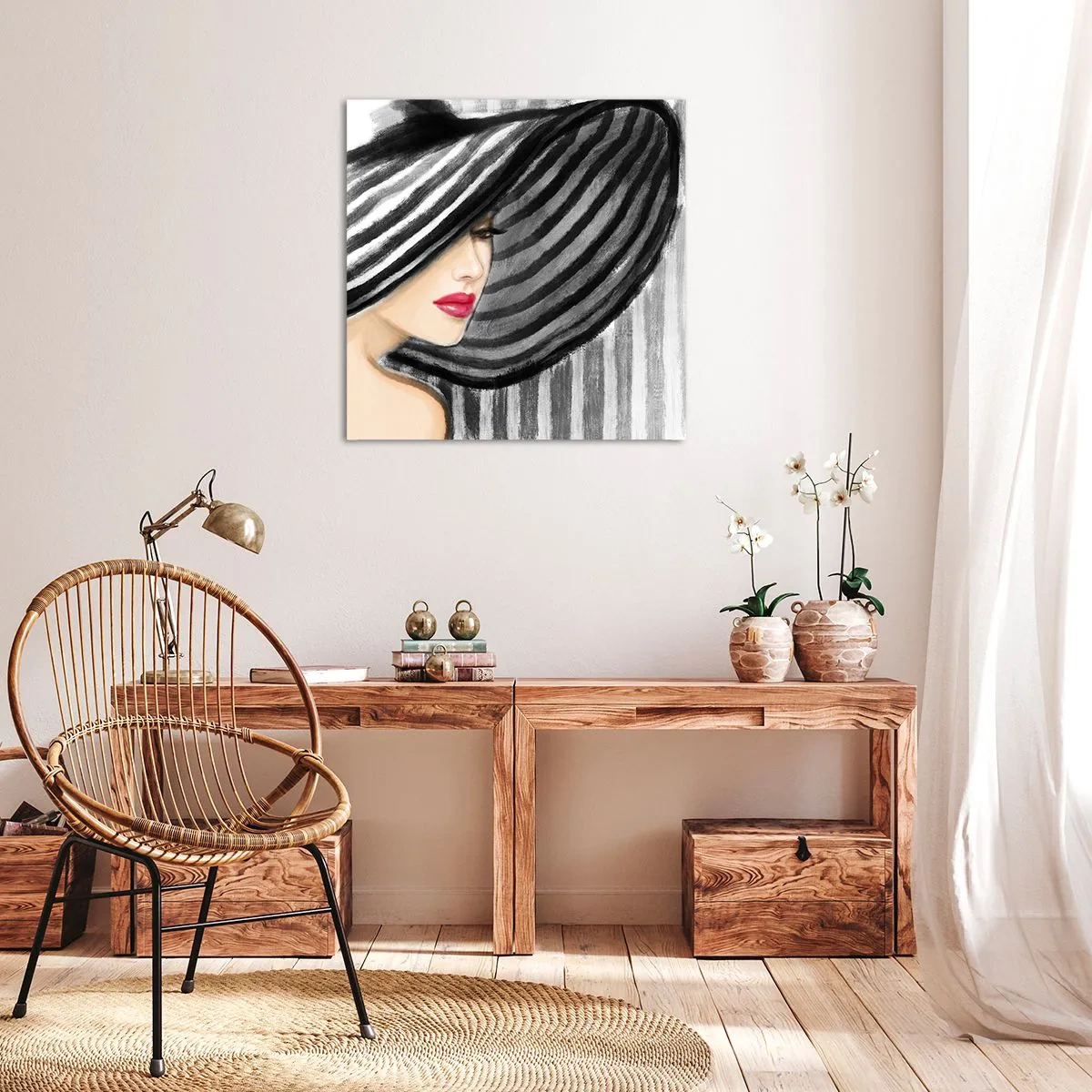 Impression sur toile - Image sur toile - Où te chercher ? - 30x30 cm