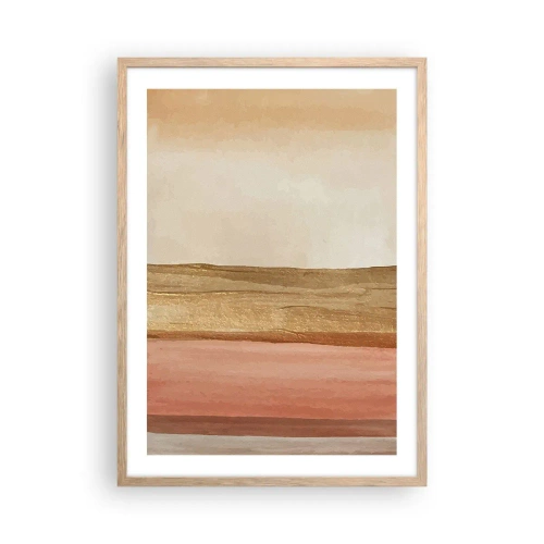 Affiche dans un chêne clair - Poster - Composition verticale - 50x70 cm