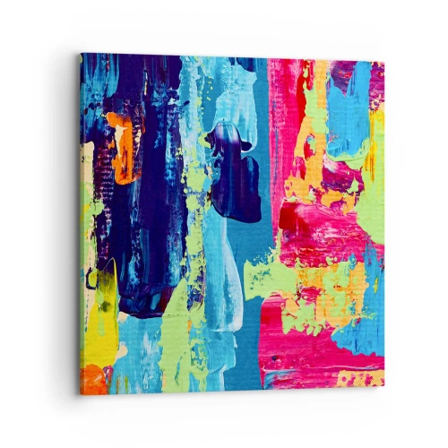 Impression sur toile - Image sur toile - La vie est belle! - 70x70 cm
