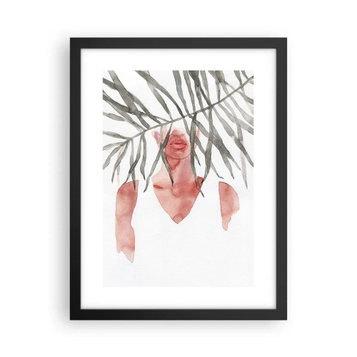 Affiche dans un cadre noir - Poster - Dame des tropiques - 30x40 cm