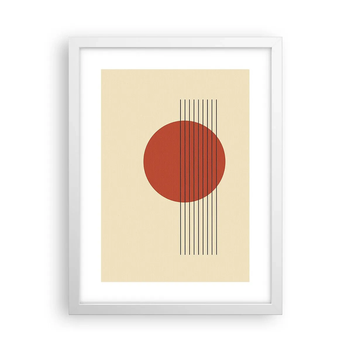 Affiche dans un cadre blanc - Poster - Aux alentours et plus loin - 30x40 cm