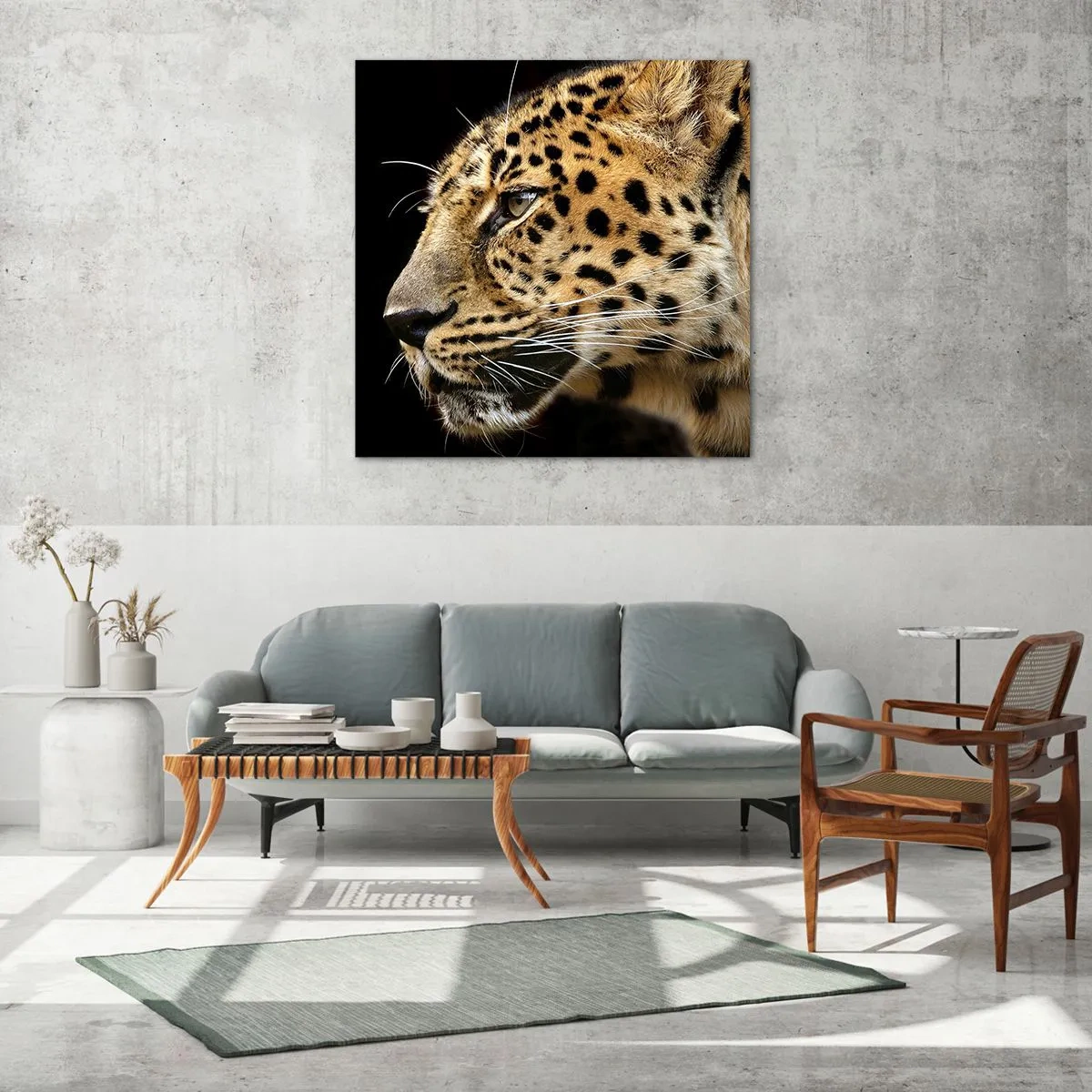 Impression sur verre - Image sur verre - Calme, concentré, prêt - 30x30 cm