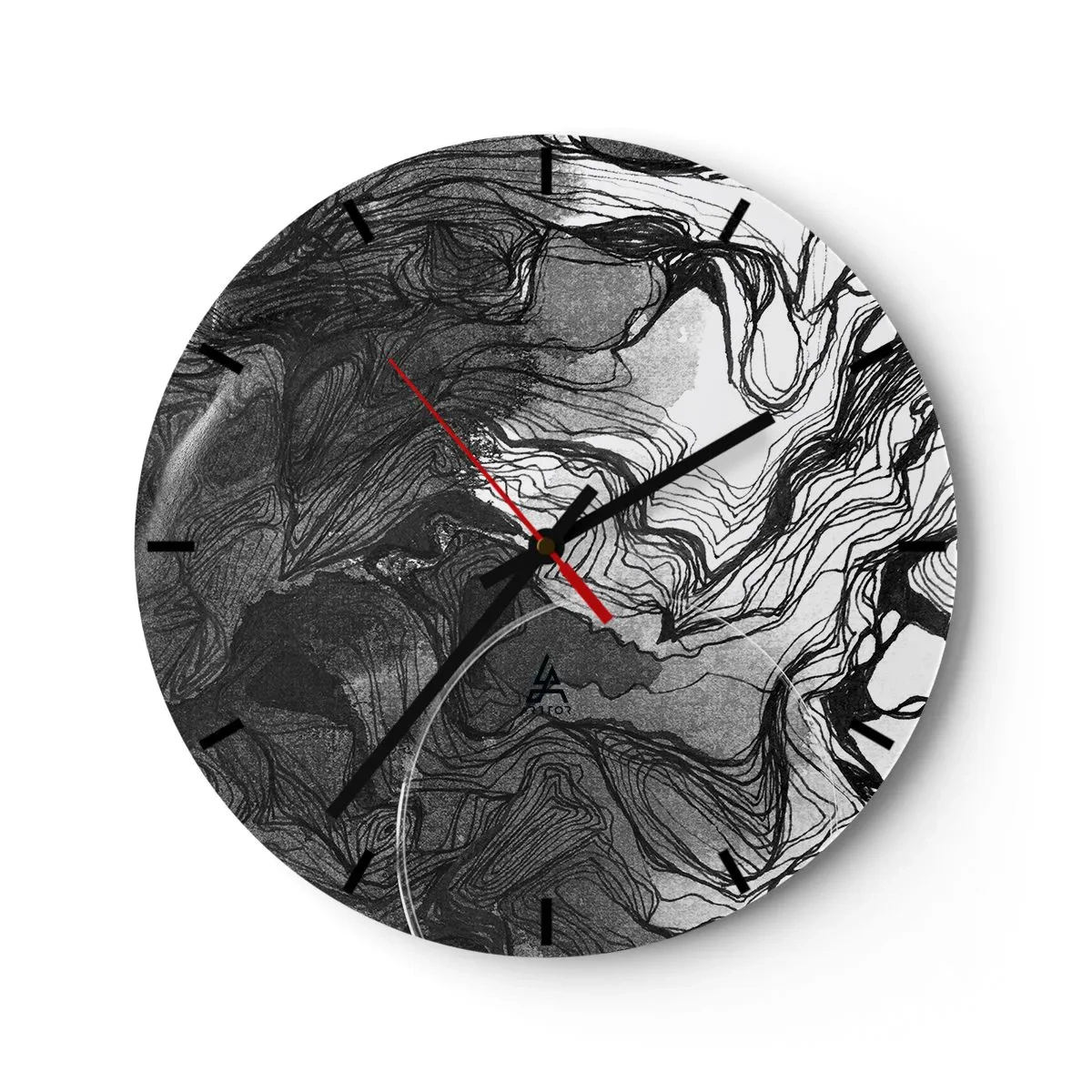 Horloge murale - Pendule murale - Emmêlé dans les rêves - 40x40 cm