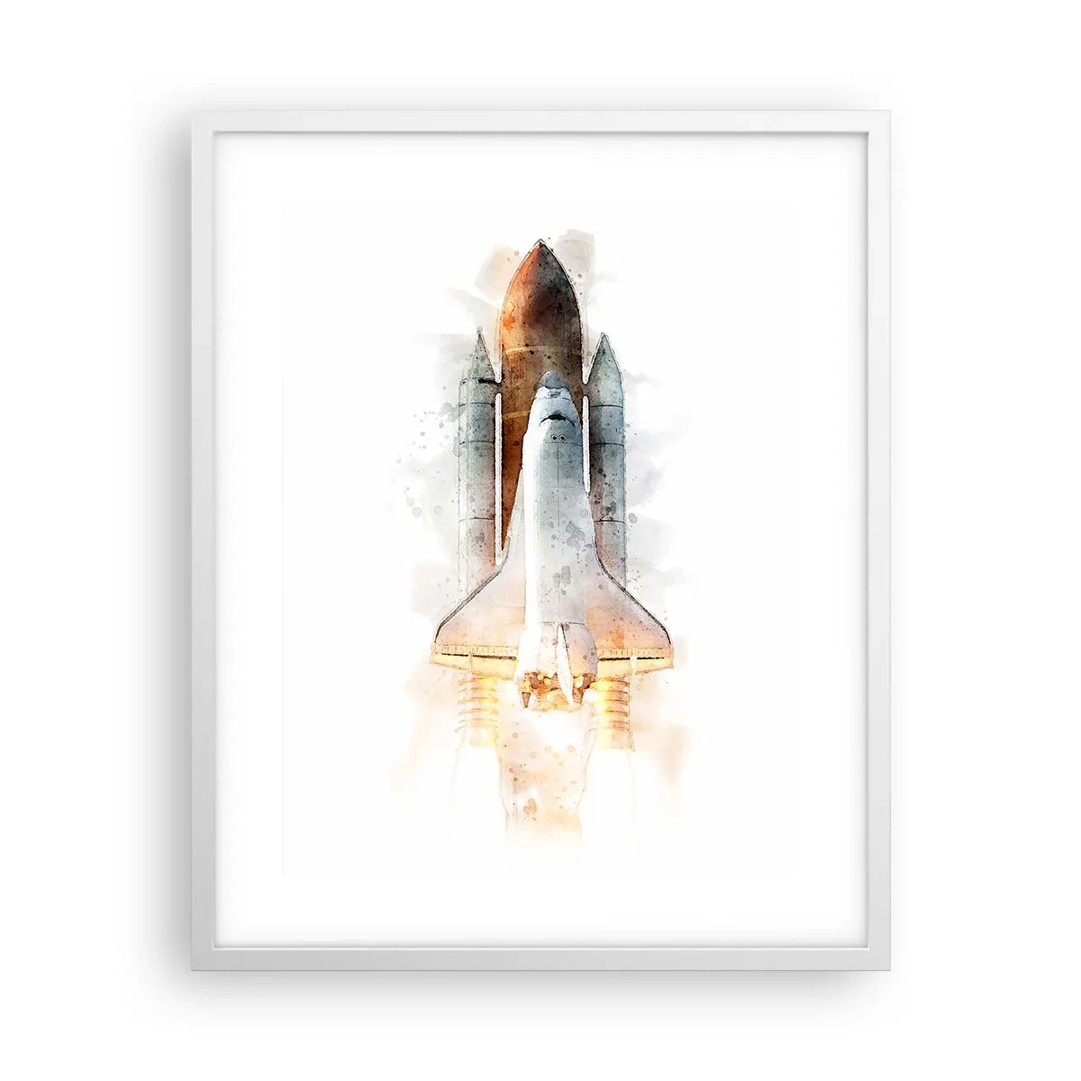 Affiche dans un cadre blanc - Poster - Des explorateurs pour commencer - 40x50 cm