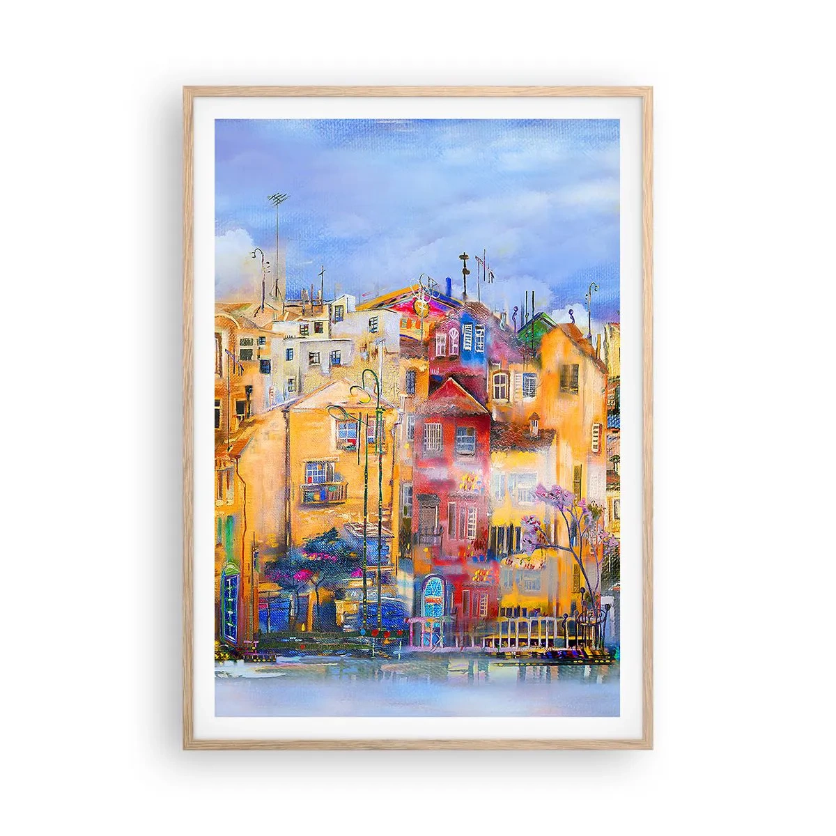 Affiche dans un chêne clair - Poster - Nous sommes ensemble - 70x100 cm