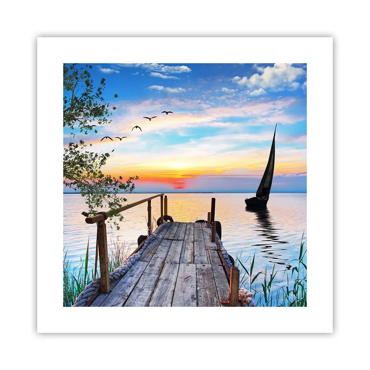 Affiche - Poster - Bonsoir! - 40x40 cm