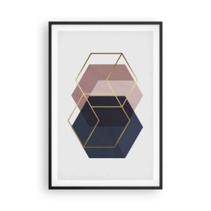 Affiche dans un cadre noir - Poster - Le pouvoir de la simplicité - 61x91 cm