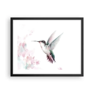 Affiche dans un cadre noir - Poster - Immortalisé dans un battement - 50x40 cm