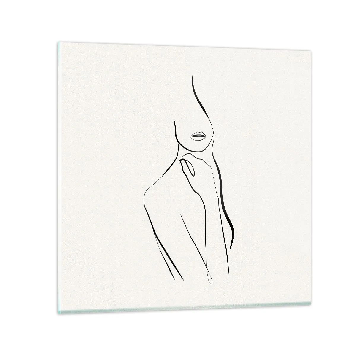 Impression sur verre - Image sur verre - Vague de mélancolie - 60x60 cm