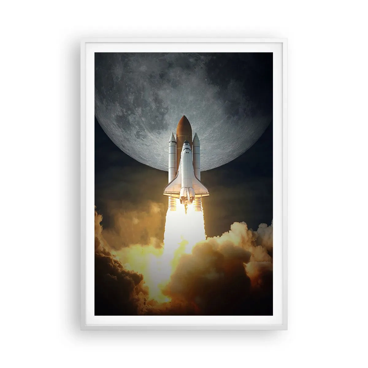 Affiche dans un cadre blanc - Poster - Le début d'une aventure surnaturelle - 70x100 cm