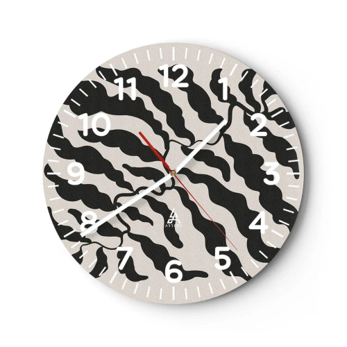 Horloge murale - Pendule murale - La nature du carré - 40x40 cm