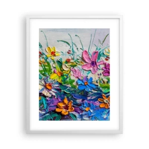 Affiche dans un cadre blanc - Poster - Absolument pas une nature morte - 40x50 cm