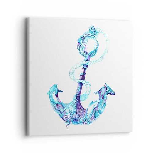 Impression sur toile - Image sur toile - Le confident des secrets de la mer - 30x30 cm