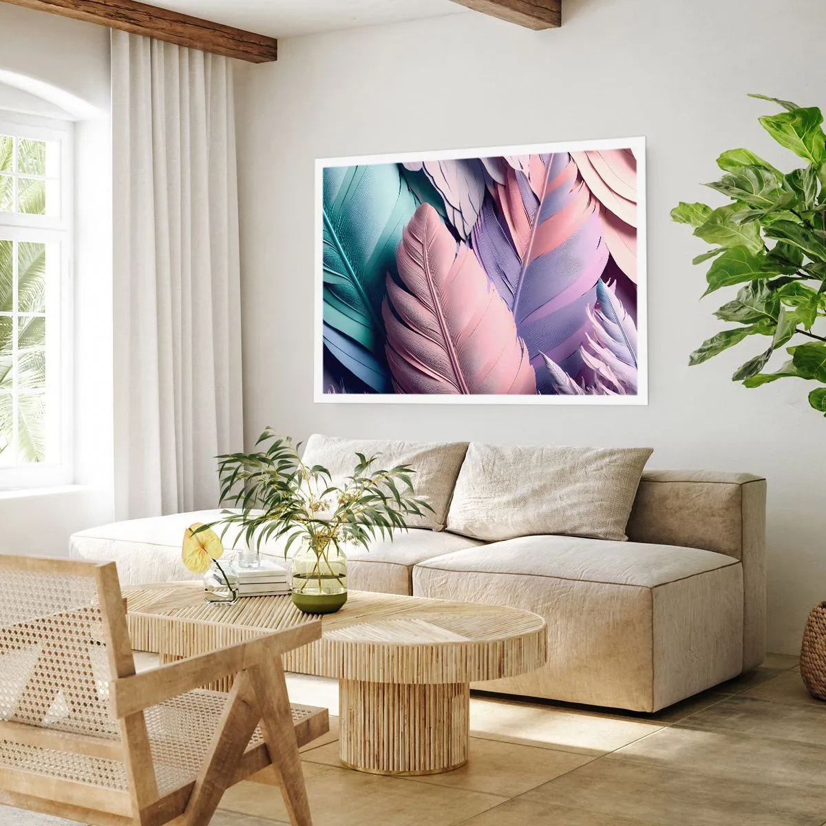 Affiche - Poster - Oiseau chic - 40x30 cm