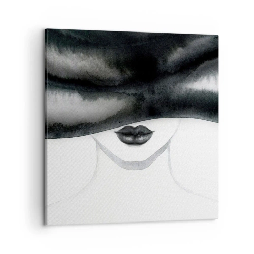 Impression sur toile - Image sur toile - Un mystère sensuel - 50x50 cm