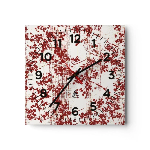 Horloge murale - Pendule murale - Comme un calicot ancien - 40x40 cm