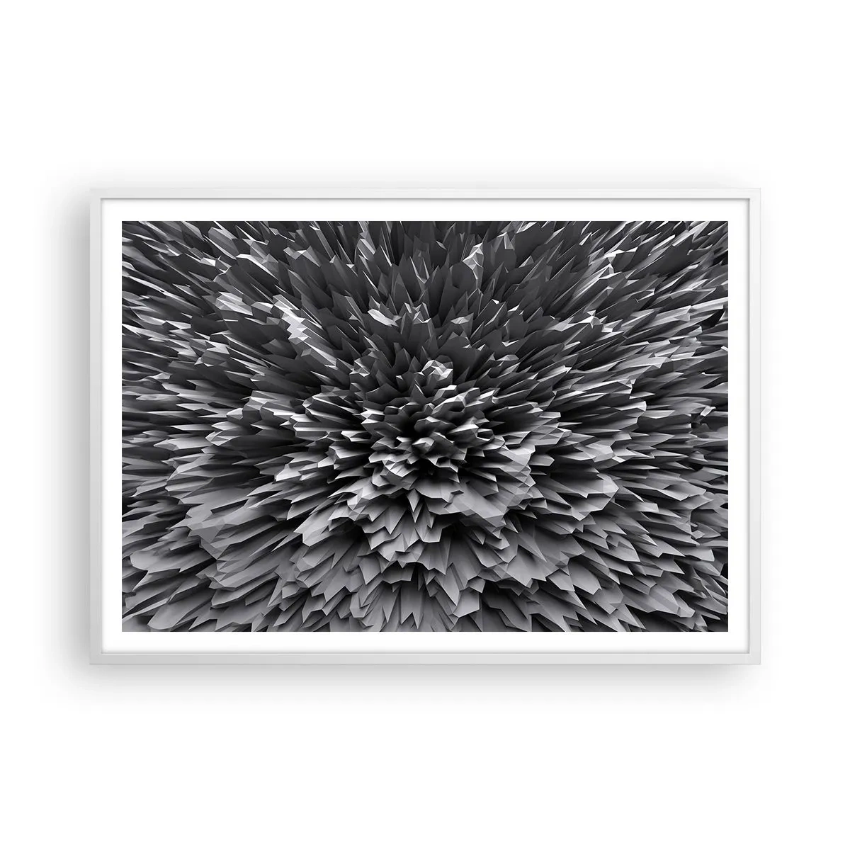 Affiche dans un cadre blanc - Poster - Ça ne peut pas être plus dur que ça - 100x70 cm