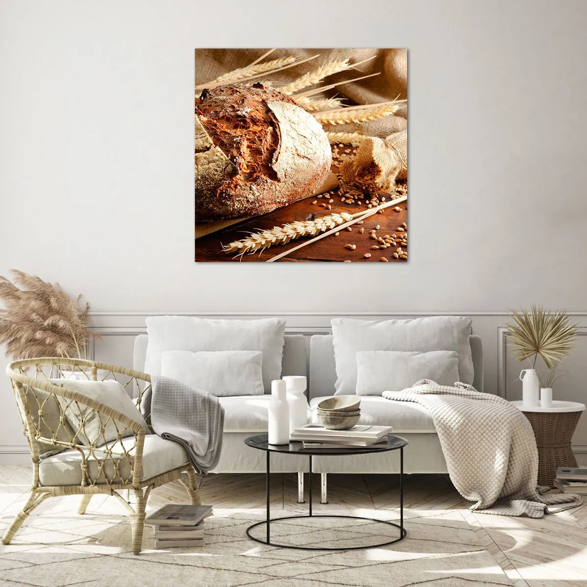 Impression sur verre - Image sur verre - Appétissant, parfumé, croquant - 30x30 cm