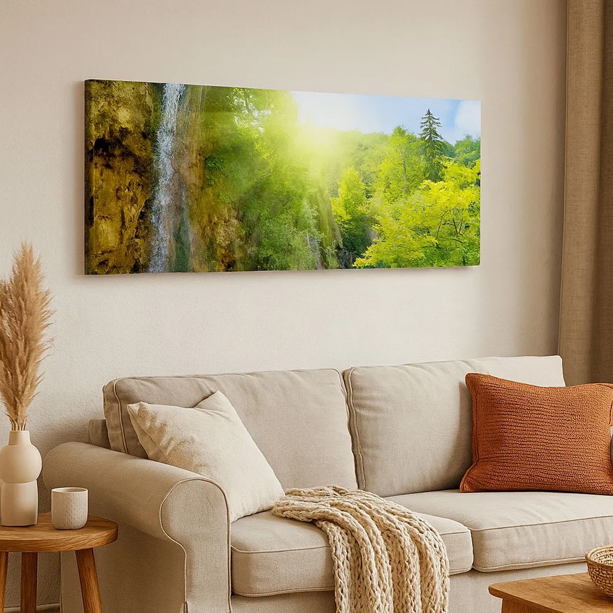 Impression sur toile - Image sur toile - Ce doit être le paradis ici - 100x40 cm