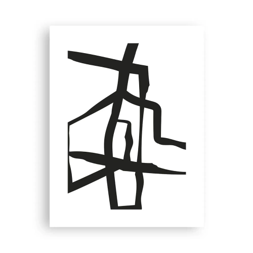 Affiche - Poster - Conception noir et blanc - 30x40 cm