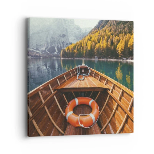 Impression sur toile - Image sur toile - Escapade en montagne - 40x40 cm