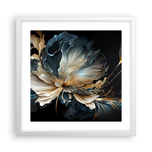 Affiche dans un cadre blanc - Poster - Fleur de fougère de conte de fées - 40x40 cm