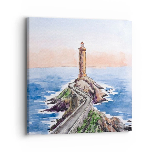 Impression sur toile - Image sur toile - Face à la mer - 30x30 cm