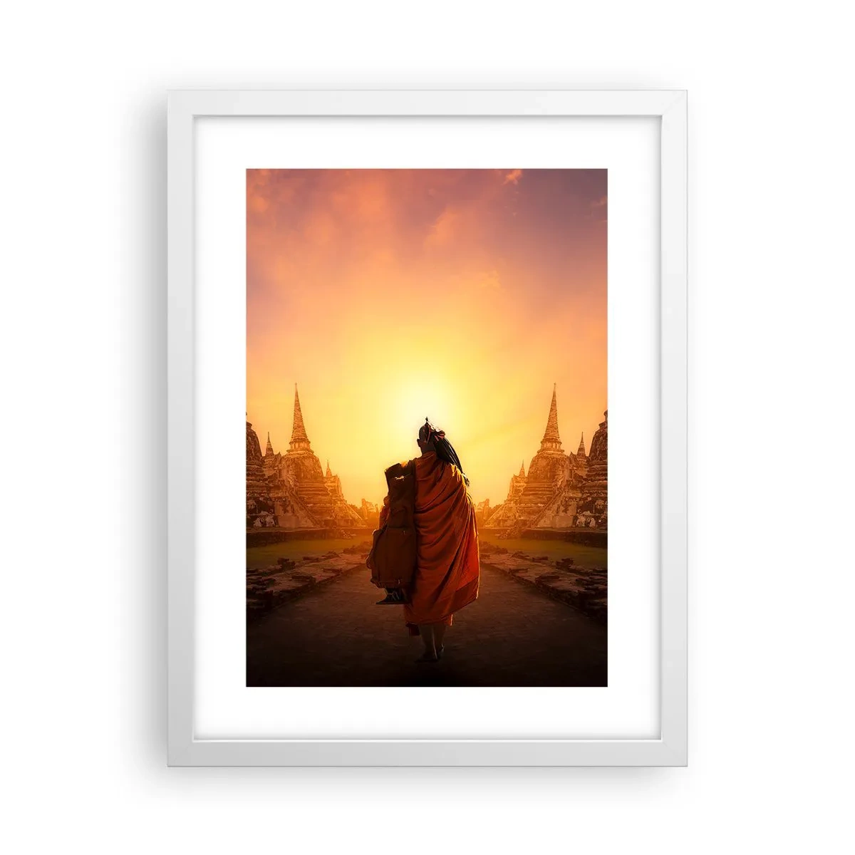 Affiche dans un cadre blanc - Poster - En paix pour l'éternité - 30x40 cm