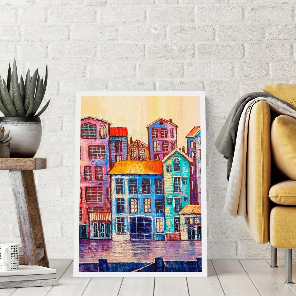 Affiche - Poster - Une ville comme dans un conte de fées - 40x50 cm