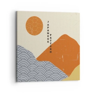 Impression sur toile - Image sur toile - Dans l'esprit japonais - 70x70 cm