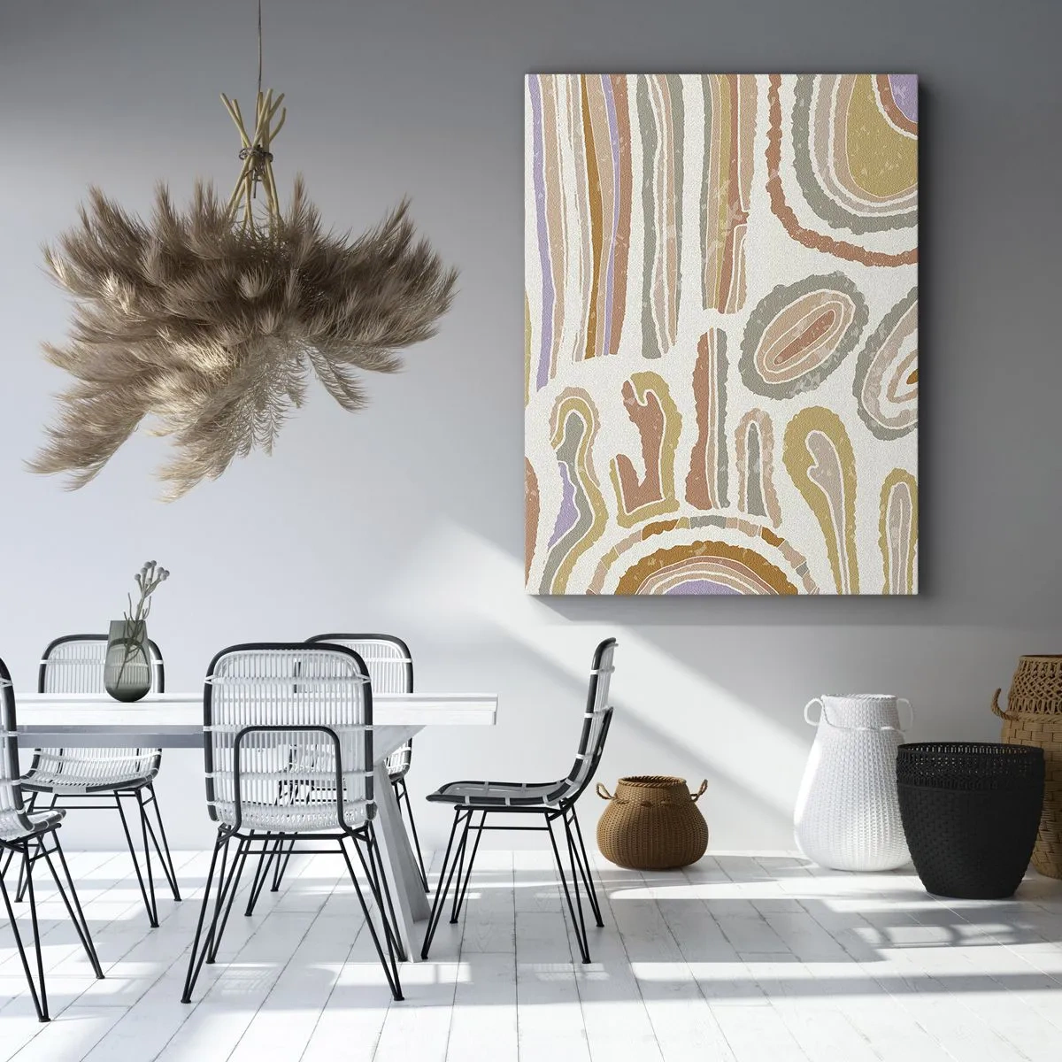 Impression sur toile - Image sur toile - Coupes transversales colorées - 55x100 cm