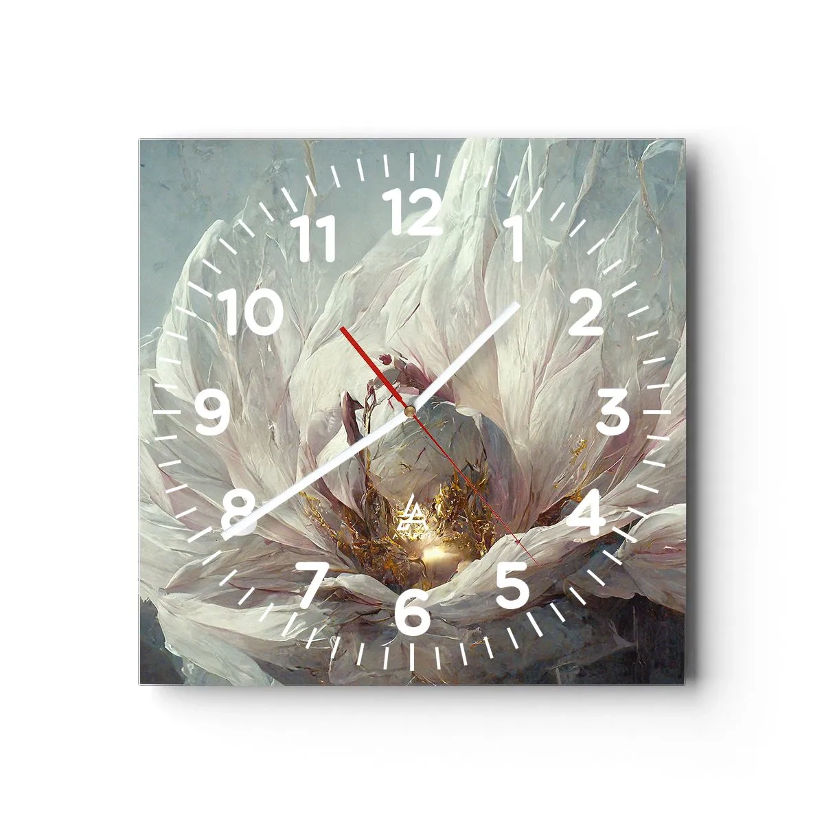 Horloge murale - Pendule murale - Il fleurit une fois tous les cent ans - 40x40 cm