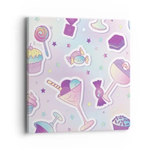 Impression sur toile - Image sur toile - Pour que tous les jours soit un anniversaire  - 40x40 cm