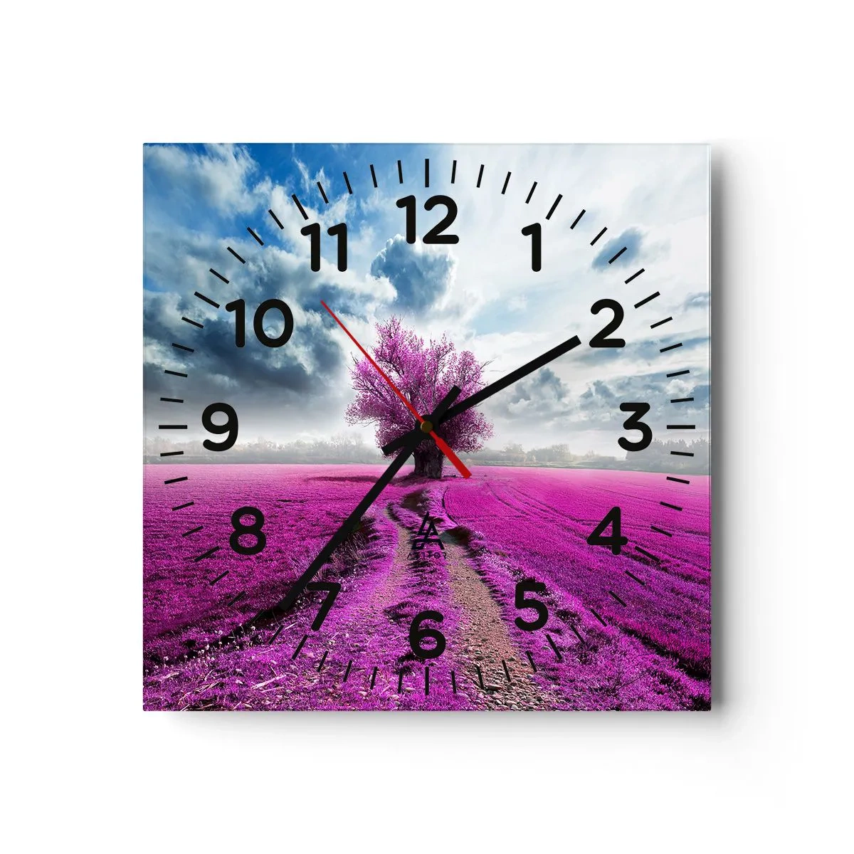 Horloge murale - Pendule murale - Lande - nature sauvage - 30x30 cm