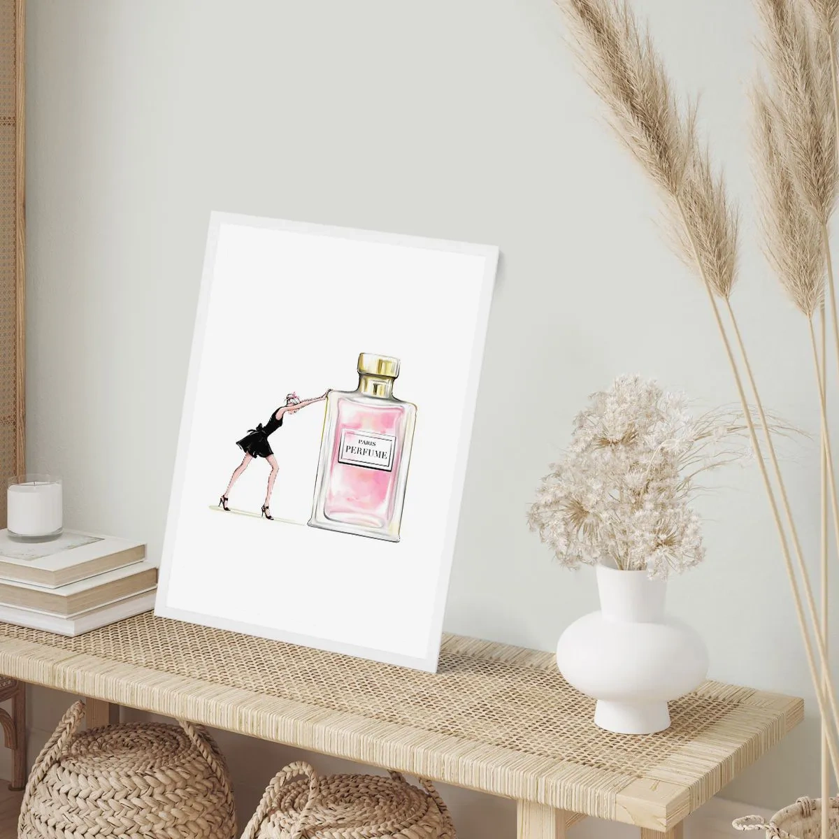 Affiche dans un cadre blanc - Poster - L'essence des femmes - 40x50 cm