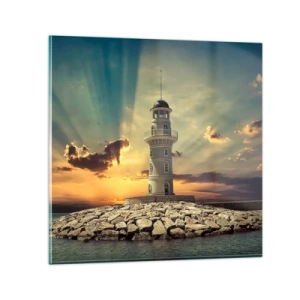 Impression sur verre - Image sur verre - Lumière - Bonté - Beauté - 60x60 cm