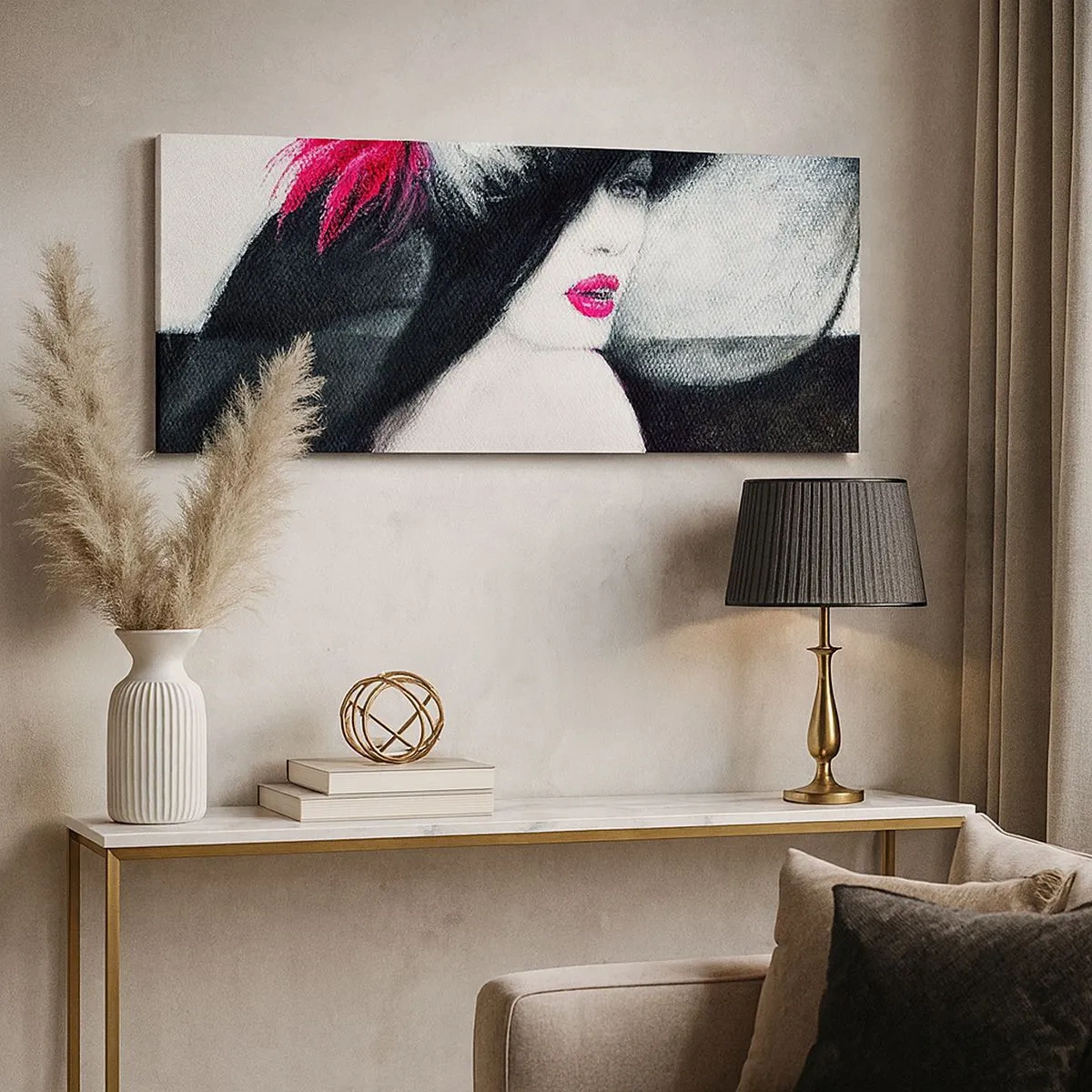 Impression sur toile - Image sur toile - Toujours un secret - 100x40 cm