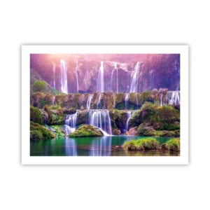 Affiche - Poster - Escalier vers le ciel - 70x50 cm