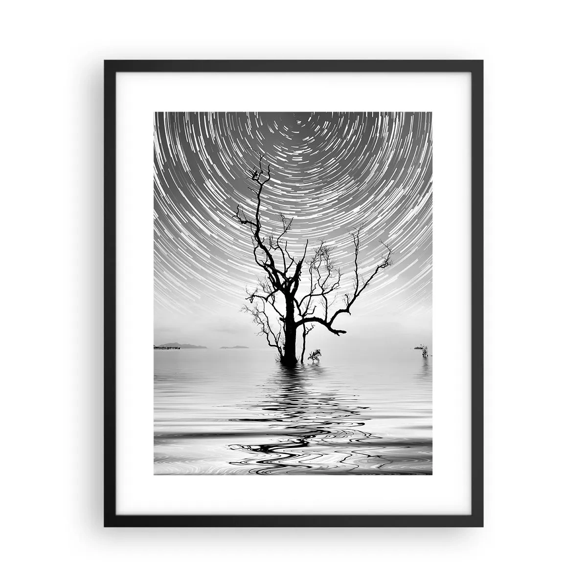 Affiche dans un cadre noir - Poster - La symphonie de la nature - 40x50 cm