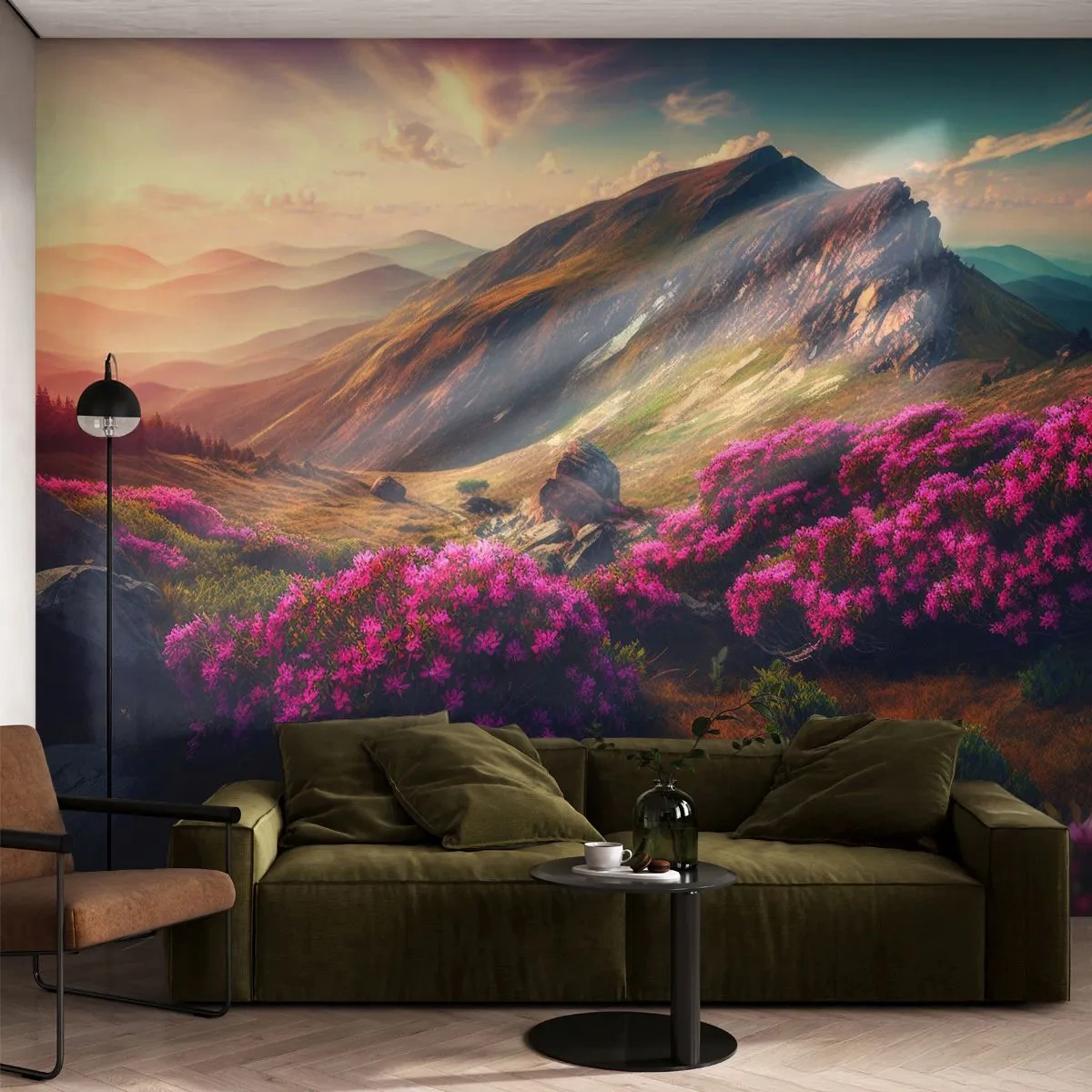 Papier Peint Autocollant Deluxe Sticker - L'été à la montagne - Paysage, Nature, Montagnes - 500x350 cm