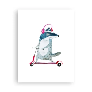 Affiche - Poster - La joie du blaireau - 30x40 cm