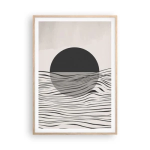 Affiche dans un chêne clair - Poster - Demi composition - 70x100 cm