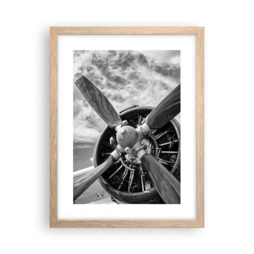 Affiche dans un chêne clair - Poster - Dompteur de ciel - 30x40 cm