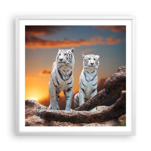 Affiche dans un cadre blanc - Poster - Tout comme à Narnia - 60x60 cm