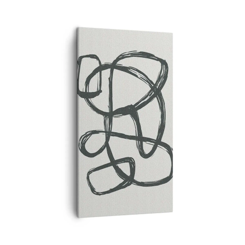 Impression sur toile - Image sur toile - Abstraction en boucle - 45x80 cm