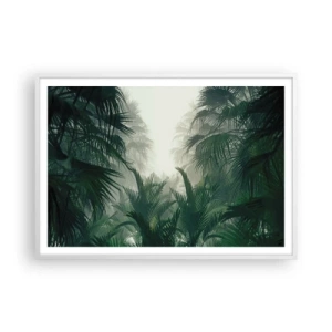 Affiche dans un cadre blanc - Poster - Secret tropical - 100x70 cm
